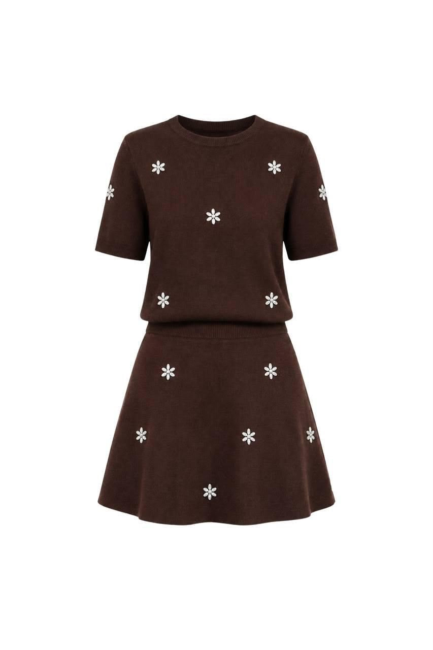 Daisy Dreaming Rhinestone Embellished Knit Set
