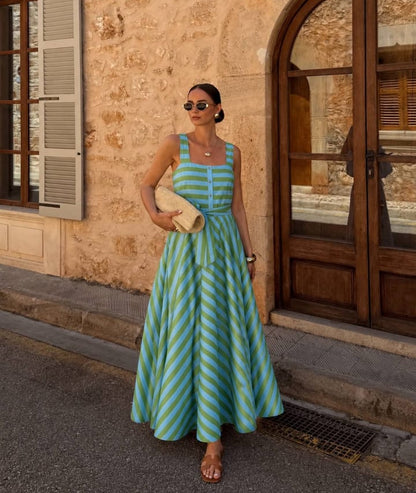 The Azure & Olive Riviera Maxi Dress