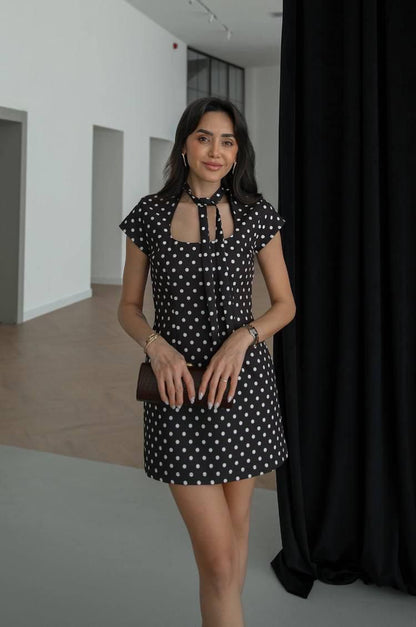 The Monaco Polka-Dot Mini Dress