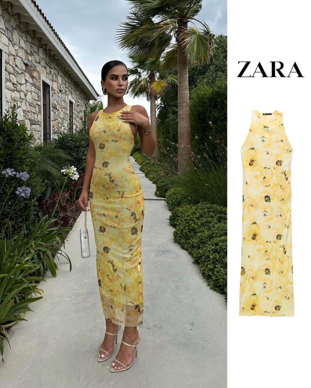 The Riviera Floral Mesh Maxi Dress
