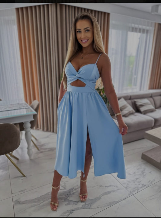 The Capri Twist Cutout Dress