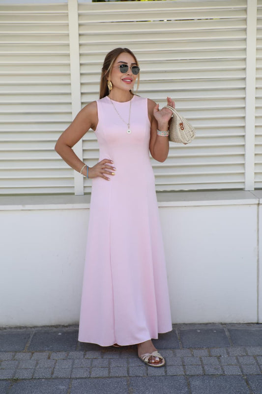 The Seraphina Maxi Dress in Blush