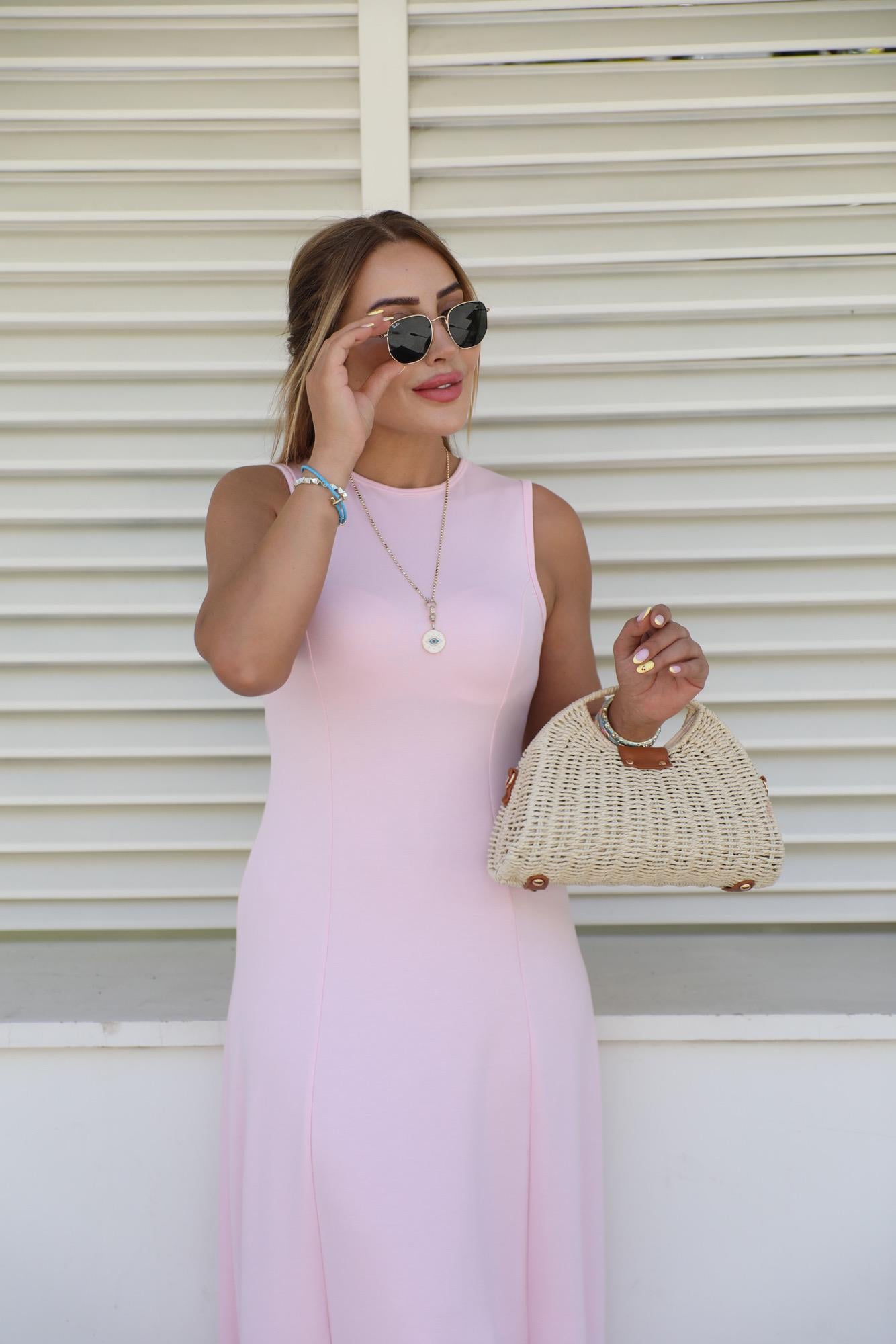 The Seraphina Maxi Dress in Blush