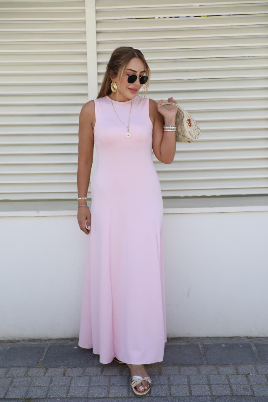 The Seraphina Maxi Dress in Blush
