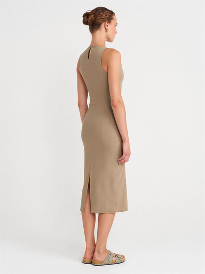 Aria High-Neck Bodycon Tank Dress