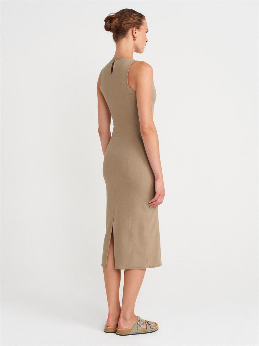 Aria High-Neck Bodycon Tank Dress