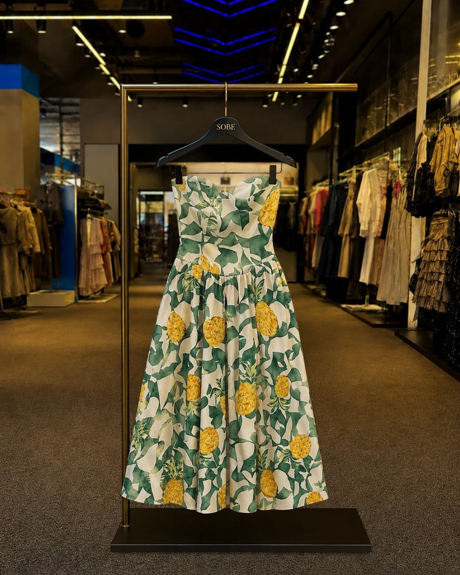 The Tropicana Corset Maxi Dress