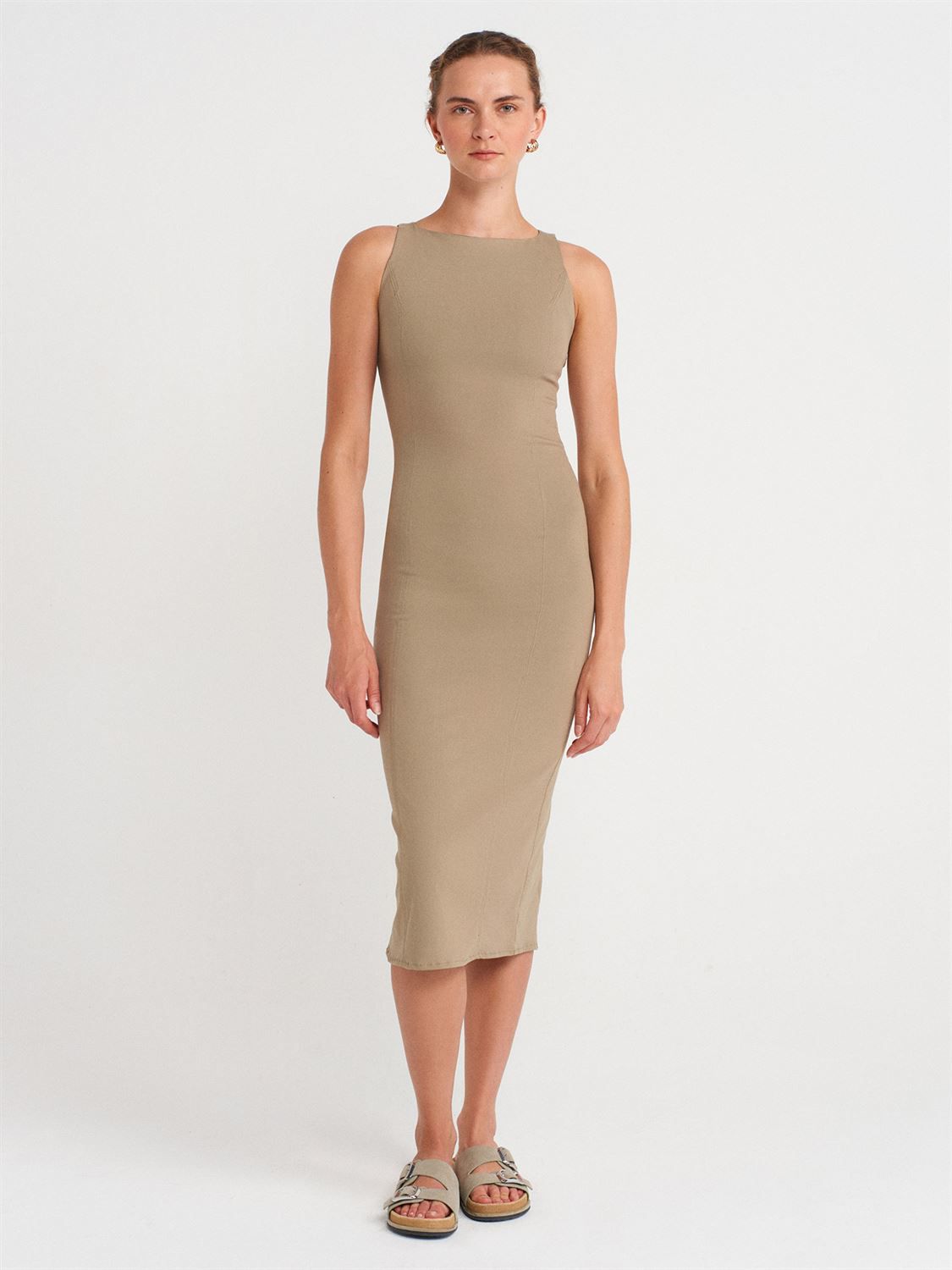 Aria High-Neck Bodycon Tank Dress
