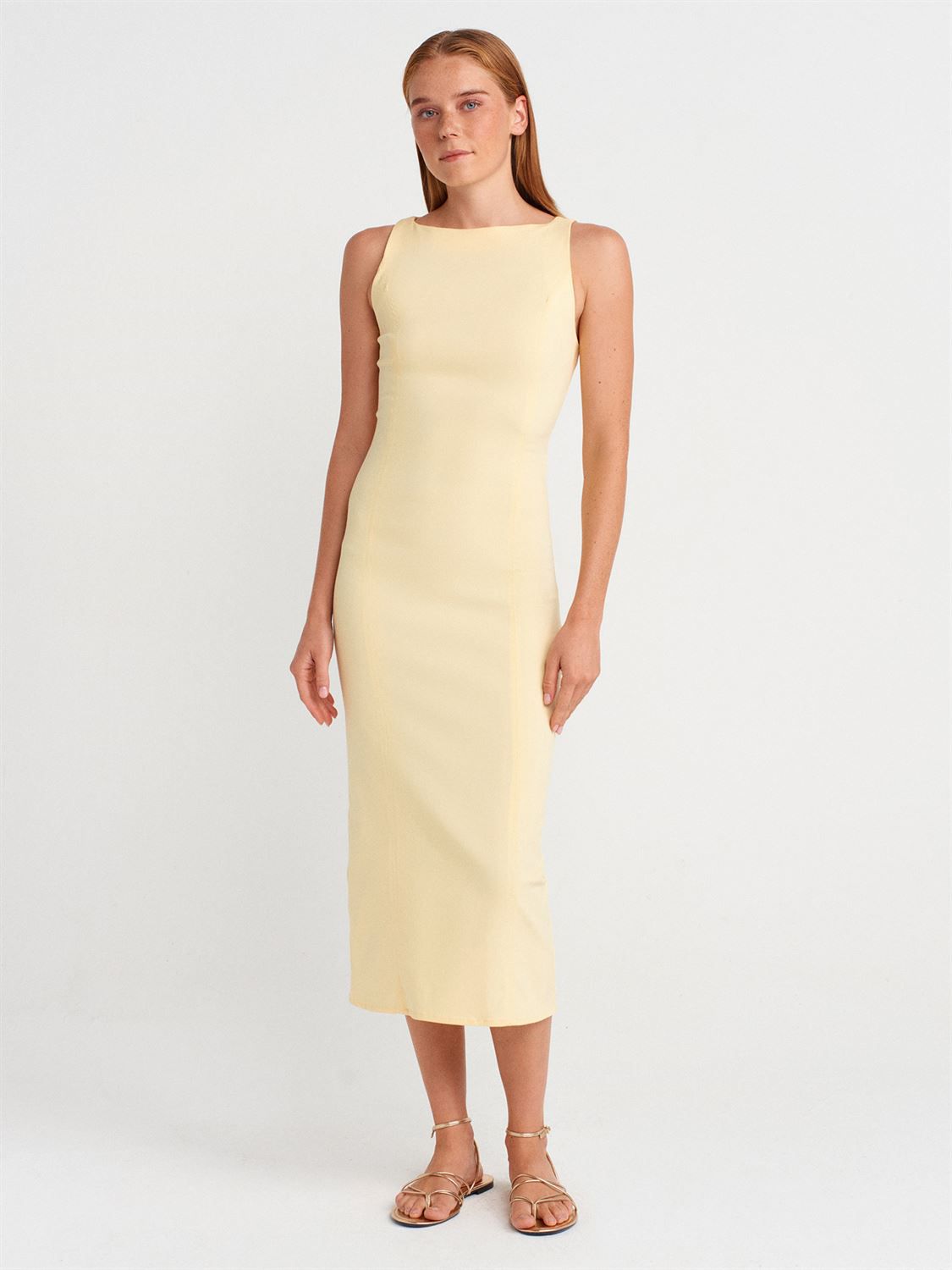 Aria High-Neck Bodycon Tank Dress